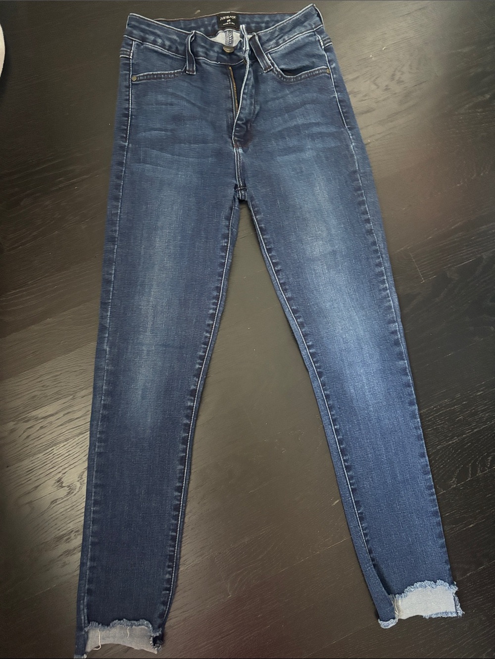 Women’s Dark Blue Skinny Jeans - just black
